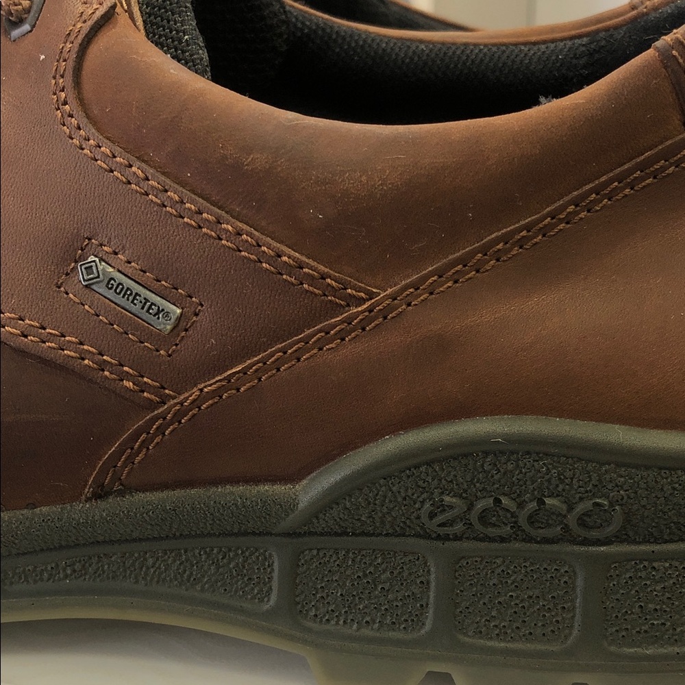ECCO Track GORE-TEX Brown Leather Walking Shoes – Men’s EU 46 / US 12–12.5 - Picture 9 of 16